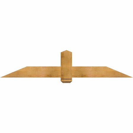 Ekena Millwork Eugene Rough Sawn Timber Gable Bracket, Western Red Cedar, 72"W x 15"H x 6"D x 6"F, 5/12 Pitch GBW072X15X0606EUG00RWR